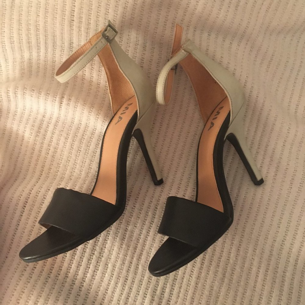 MIA Black and White Stilettos